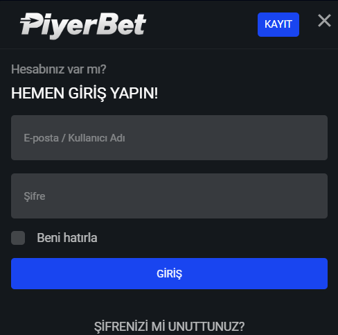 Piyerbet Giriş